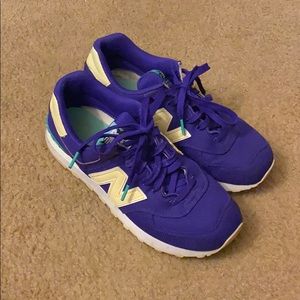New Balance purple tennis shoes sneakers